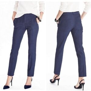NWOT Banana Republic Wool Blend Slim Straight Navy Trouser Pant Minimalist